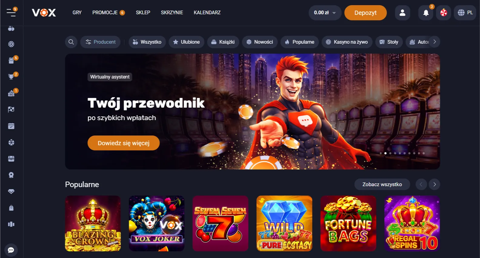 Wsparcie klienta w Vox Casino Poland