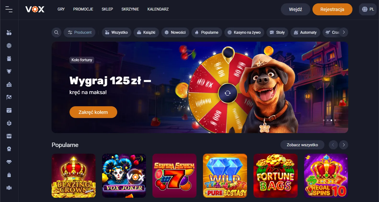 Co to jest Vox Casino logowanie i Vox kasyno